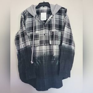 Blue Butter Cup Ombre Shacket